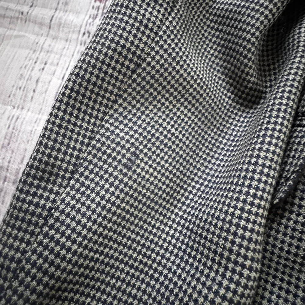 Perry Ellis Boys 10 100% Wool Houndstooth Blazer EUC
